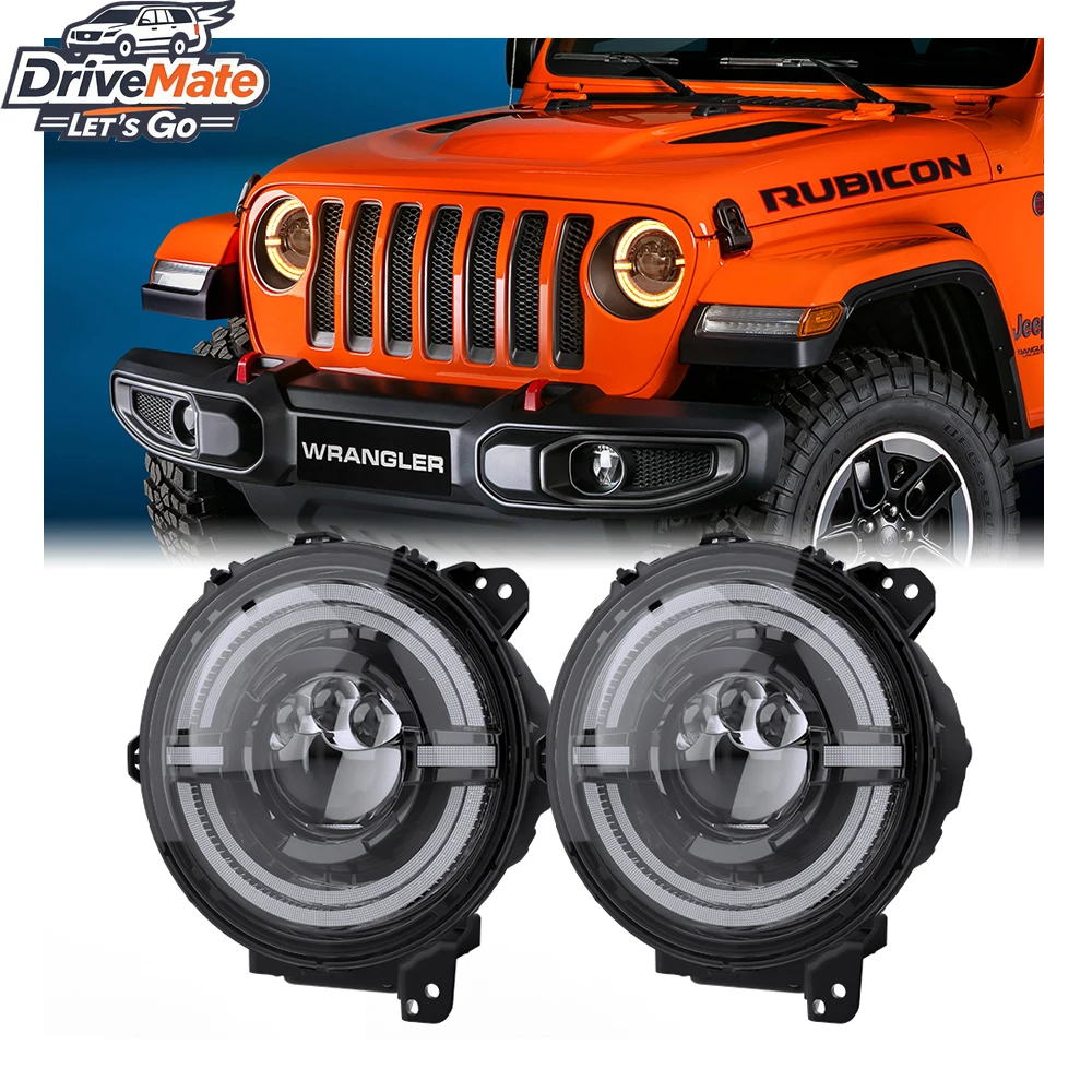

Сертифицированный DOT 9-дюймовый светодиодный фонарь Wrangler jl, самый яркий герметичный луч, светодиодный головной фонарь 120 Вт с желтым кольцом из ореола для Jeep 2020