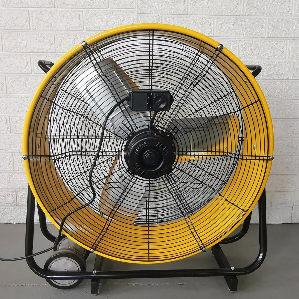 High Capacity Strong Wind Low Noise 24" Inch Outdoor Silent Industrial Electric Drum Tube Fan Industrial Fans Direct