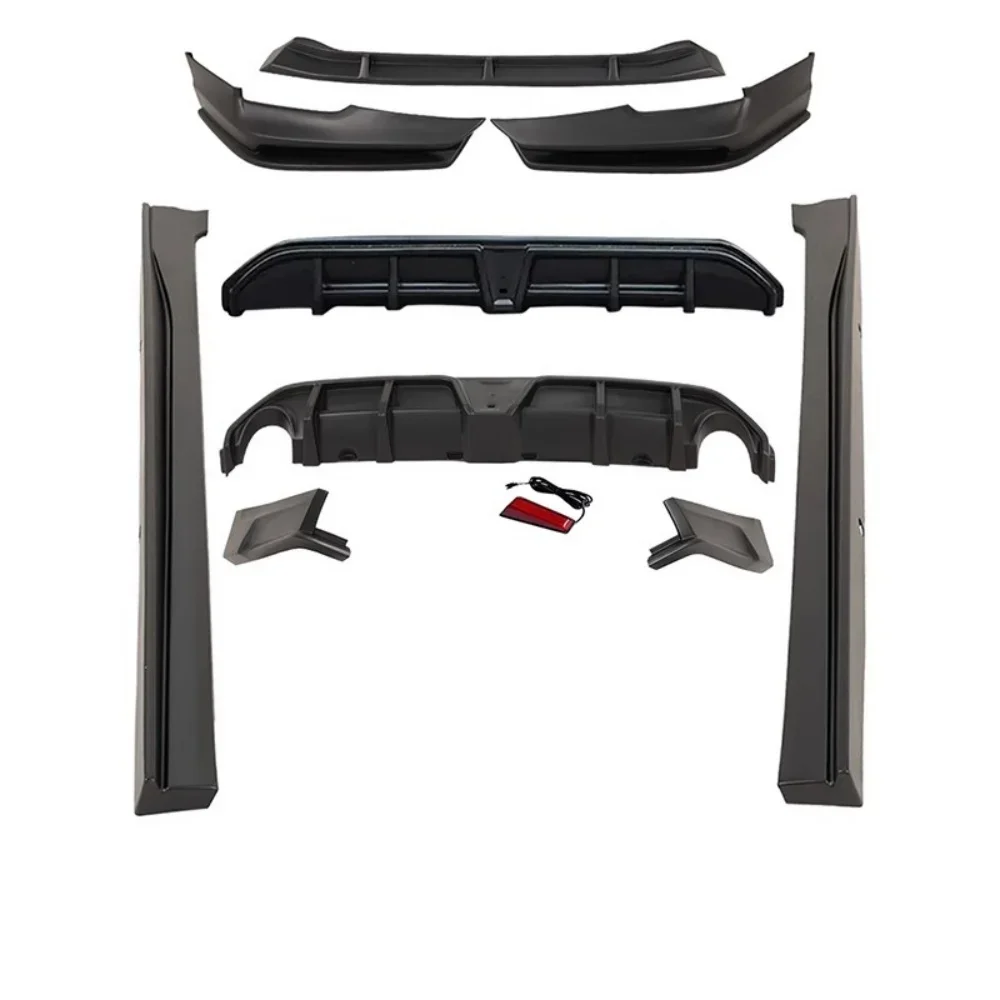 PU Kit For Nissan teana altima 2019-21 Modified Car Front Rear Lip Shovel Side Skirt Rear Wing Corner Tail Throat