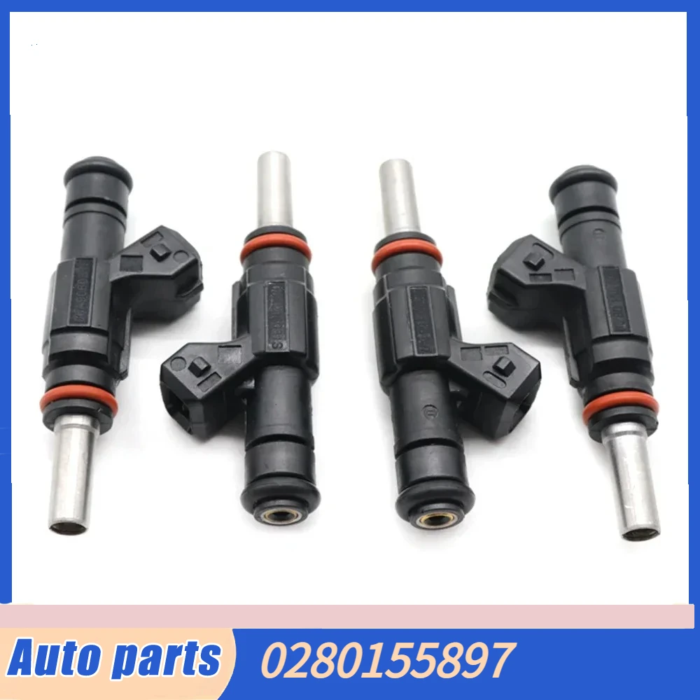 

Car Fuel Injectors Nozzle 0280155897 4pcs/lot for Audi Porsche Volkswagen 3.2L V6 04-06 Golf 1.8L Turbo 06A906031S