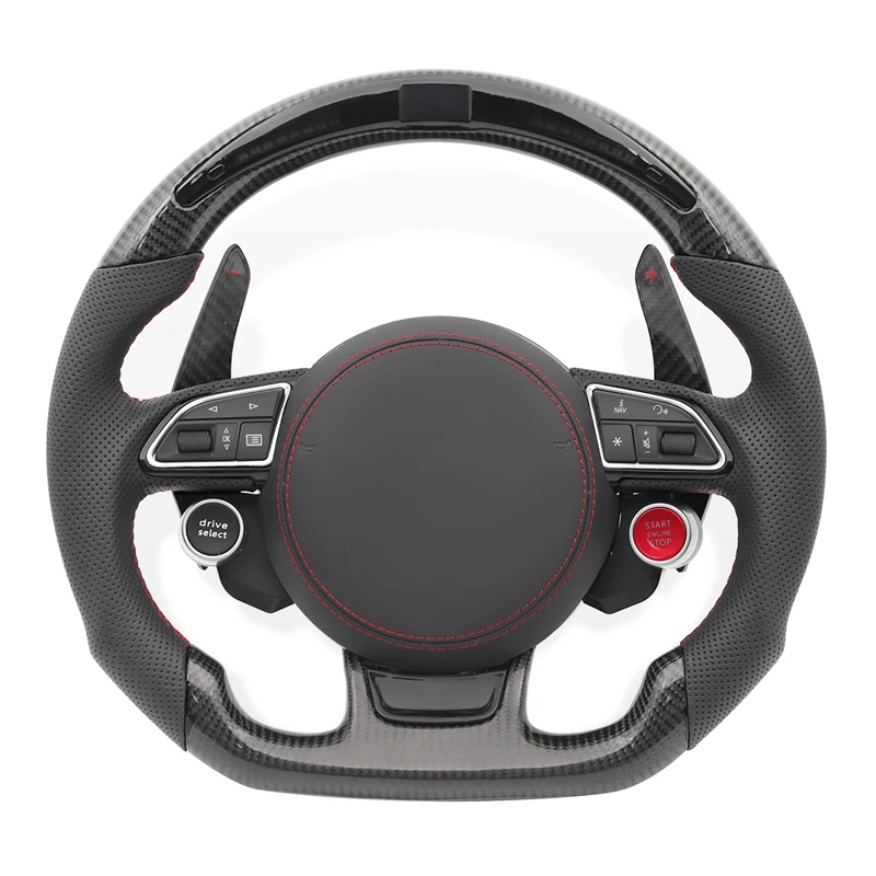 

LED Carbon Car Steering Wheel Drive Select for Audi S Line A3 A4 A5 A6 A7 A8 S3 S4 S5 S6 S7 S8 Q3 Q5 Q7 Q8 R8 RS RS3 RS4 RS5