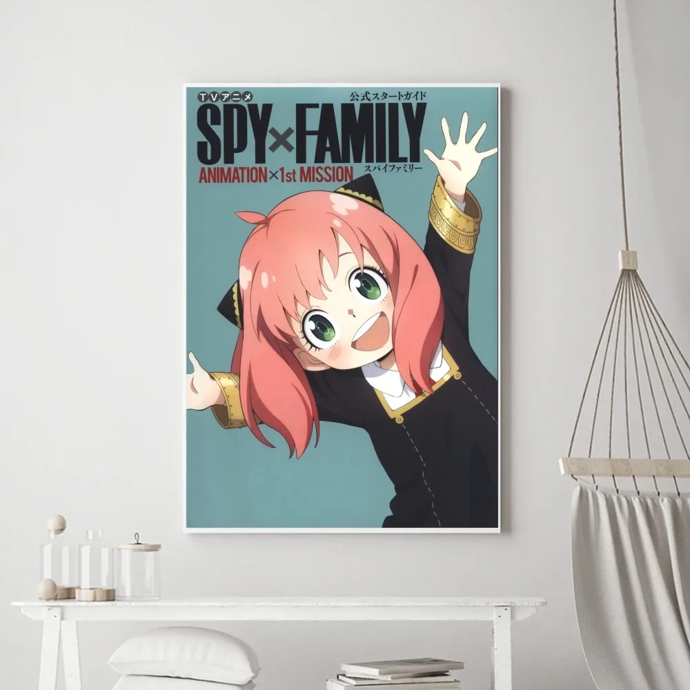 Anime Spy X Family Anya Poster Prints Poster Wall Painting Bedroom Living Room Wall Bar Restaurant Sticker Small