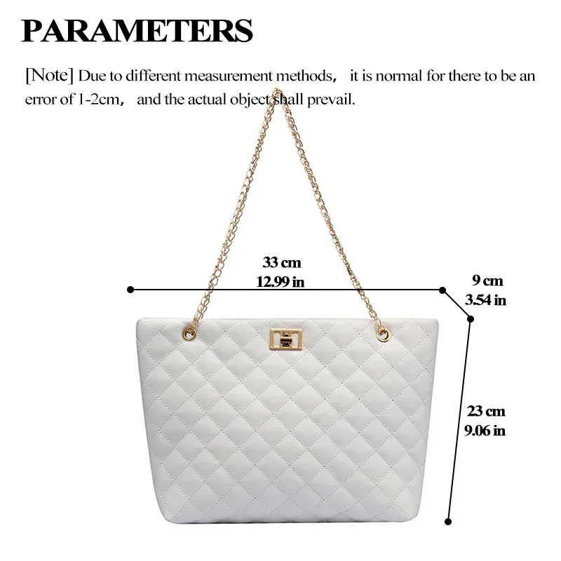 Tote Bags for Women PU Leather Diamond Lattice Handbag Personality Large Capacity Underarm Shoulder Bag Designer Bag handbags