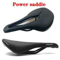 Power Comp-sela de bicicleta para homens e mulheres, confortável, ciclismo de estrada, MTB, Mountain Bike Seat Acessórios, 143mm