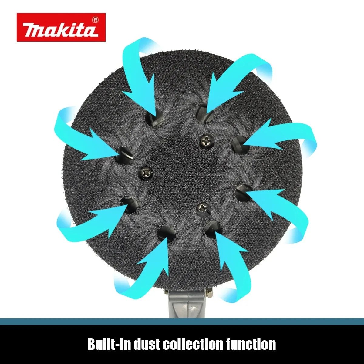 Makita DBO180Z 18V Brushless Random Orbital Sander Multi Speed Li Ion Polisher Bare Tool For DIY And Professional Wood Sanding view 6