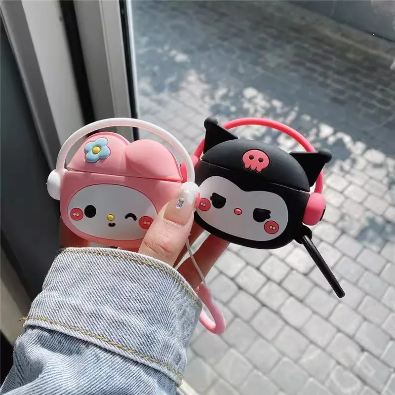 MINISO Sanrio Earphone Case for Huawei Freebuds SE2 Kuromi Melody Silicone Wireless Earbuds Charging Box Protective Cover