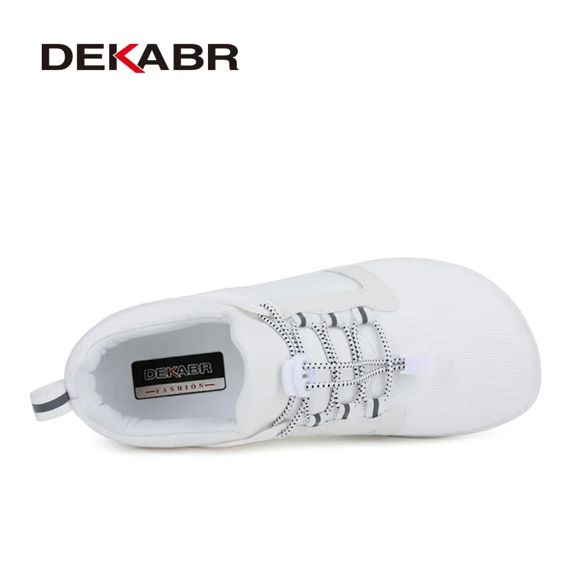 DEKABR Men's Barefoot Shoes Casual Fashion Non-Slip Breathable Comfortable Minimalist Aldult Soft Wide Toe Sneakers