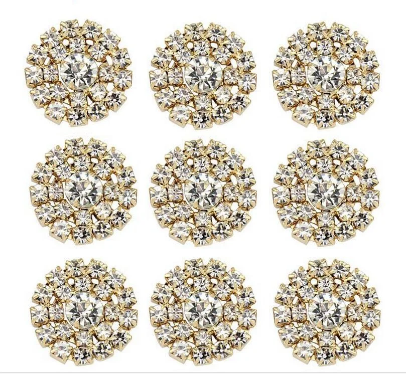 5pcs Pearl Alloy Rhinestone Flat Back Button Hand Sewing DIY Clothing Wedding Invitation Jewelry Decoration Accessories