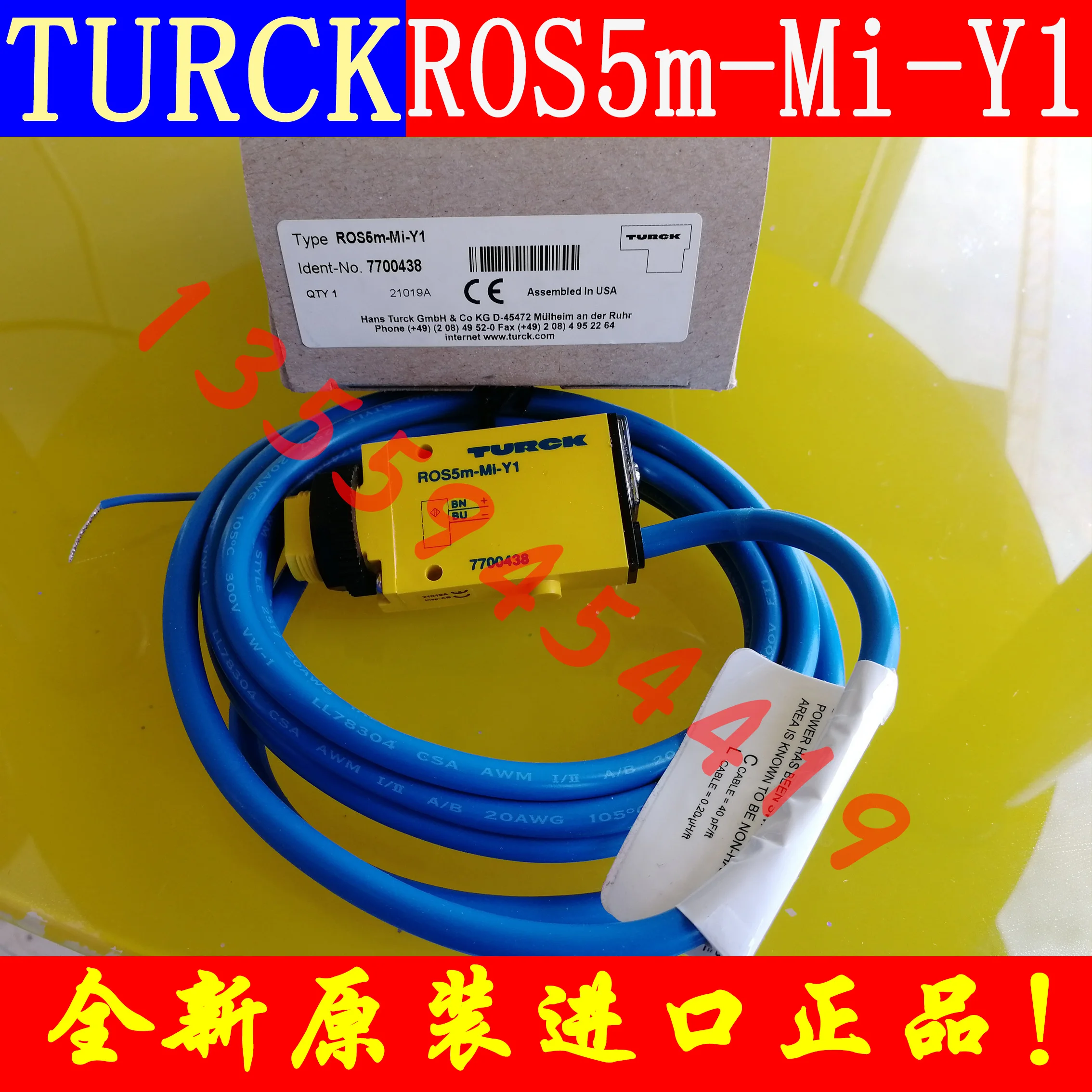 TURCK Sensor ROS5m-Mi-Y1 Original Genuine Free Shipping Negotiated Order H1141