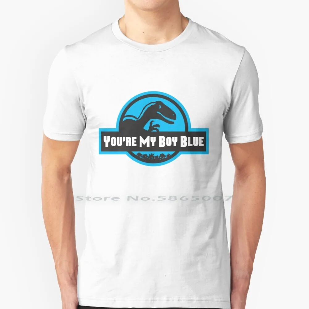 My Boy Blue T Shirt Cotton 6XL World Fallen Kingdom Blue Dinosaur Chris Pratt Velociraptor Jurasic Jurrasic Jurrassic