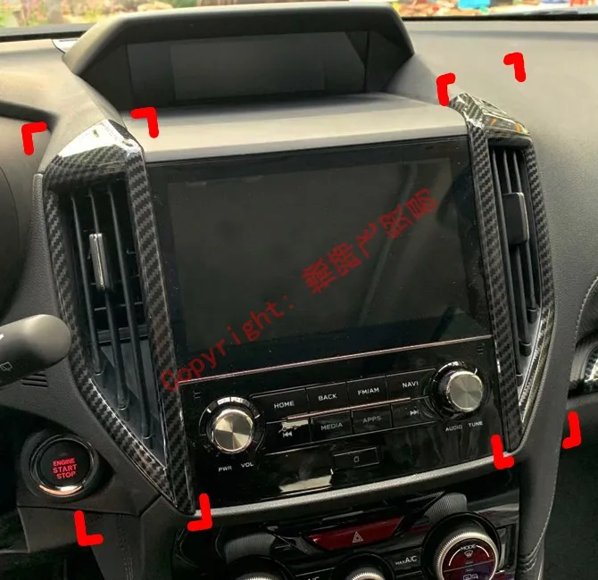 

Interior Center Air-Condition Vent Outlet Cover Trim For Subaru Forester SK 2018 2019 Car Accessories Stickers W4