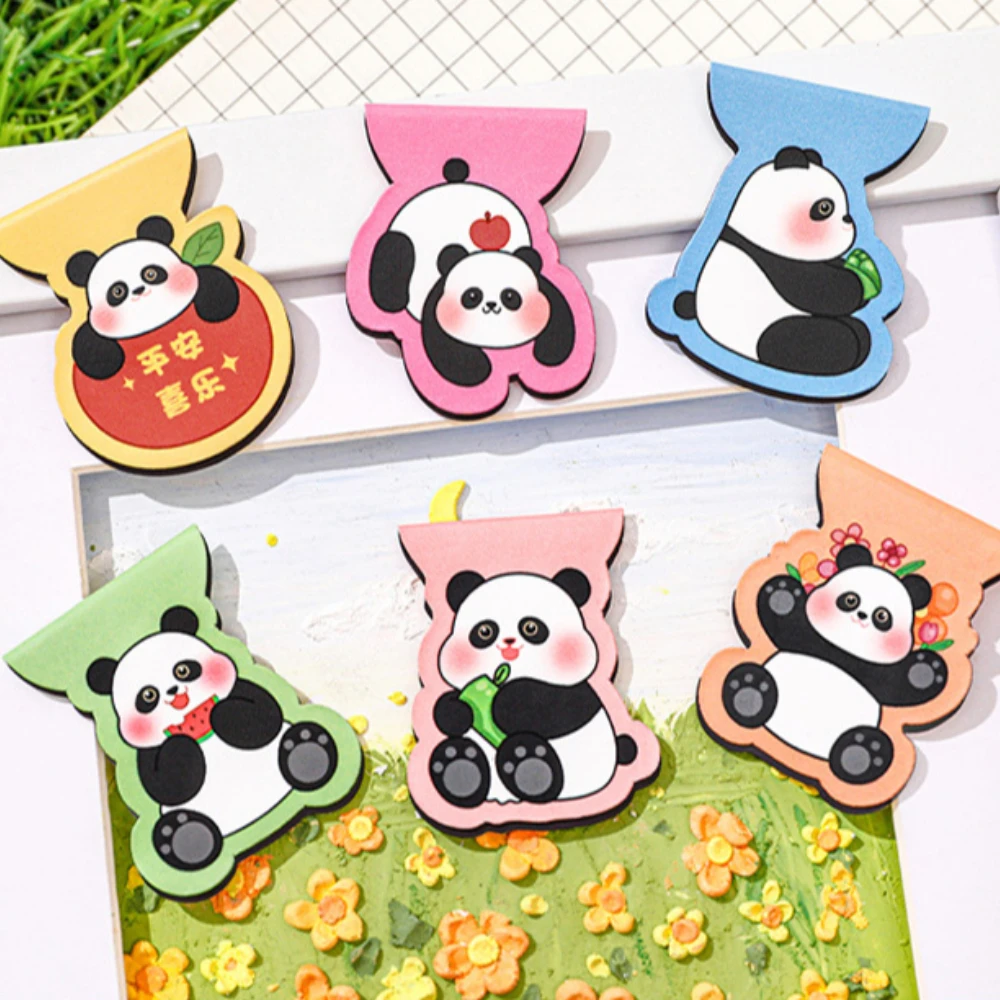 

Cartoon Panda Magnetic Bookmarks Creative Cute Stationery Kawaii Magnet Bookmark Book Lover Gifts Student Reading Accessories