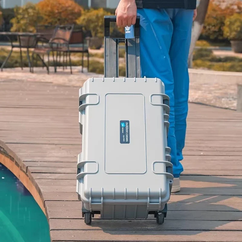 

Пустой ящик для инструментов, большой ударопрочный кейс-органайзер для инструментов, противоударный чемодан для винтов, женский, с толстым ремнем, Tstak