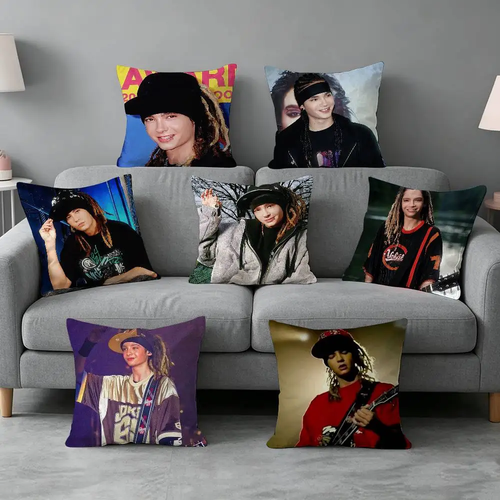 Bill Tom-m Kaulitz Tokio Hotel-l Pillow cover Simple solid color design Surprise For Multiple Bedroom Styles.