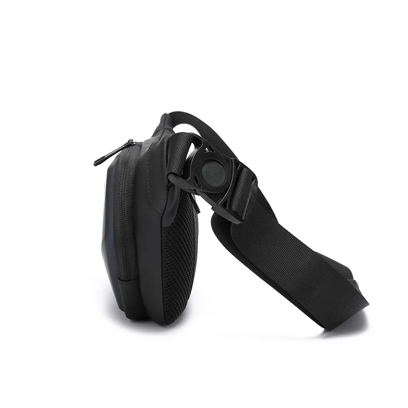 Men's Waist Bag, Hard Shell, Single Shoulder Chest Bag, Anti Splash, Diagonal Cross Chest Bag, Commuting Women's Small Backpack