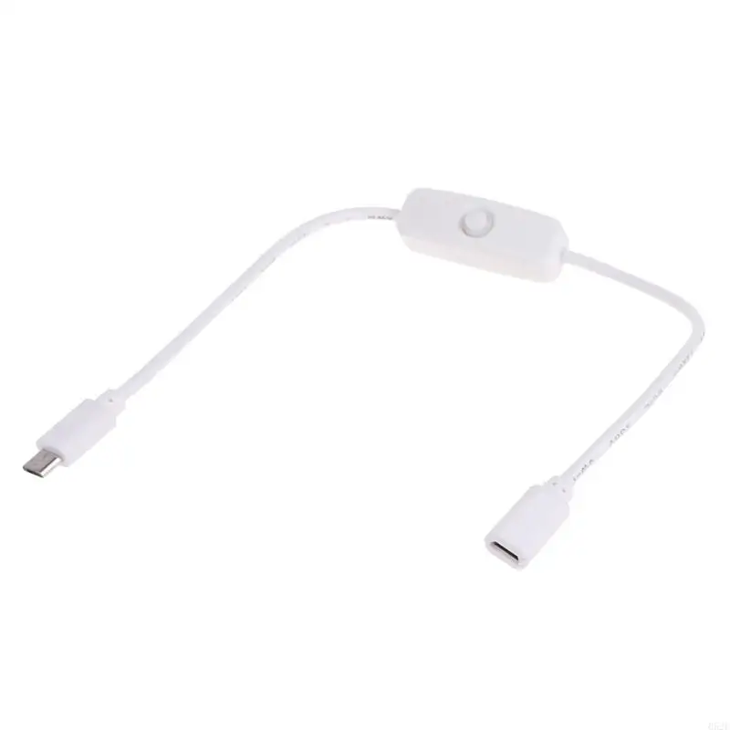 652E Micro USB Cable with Button Micro USB 5P Female Male Extension Cord