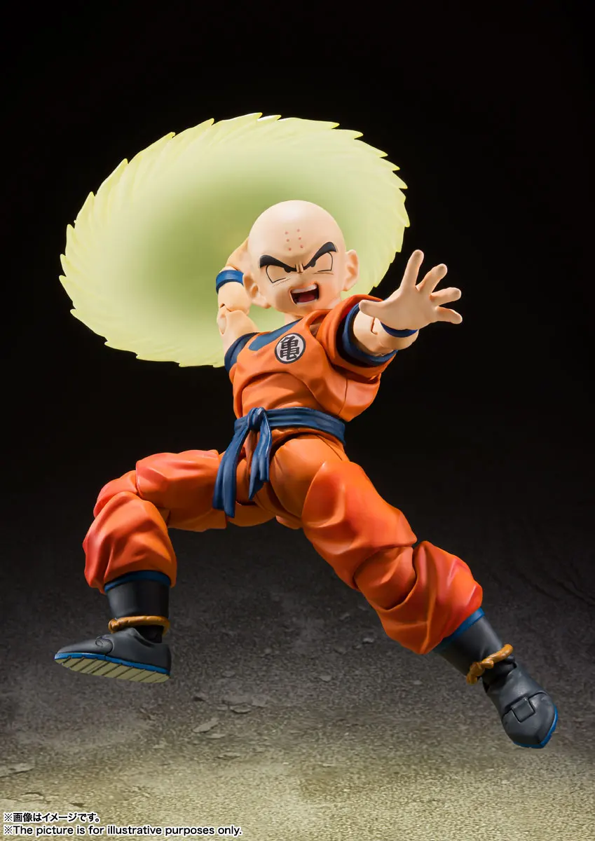 

In stock Bandai S.H.Figuarts Krillin - The Strongest Earthling Dragon Ball Z .PVC ABS Figures Anime Model Genuine Boxed Toy Gift