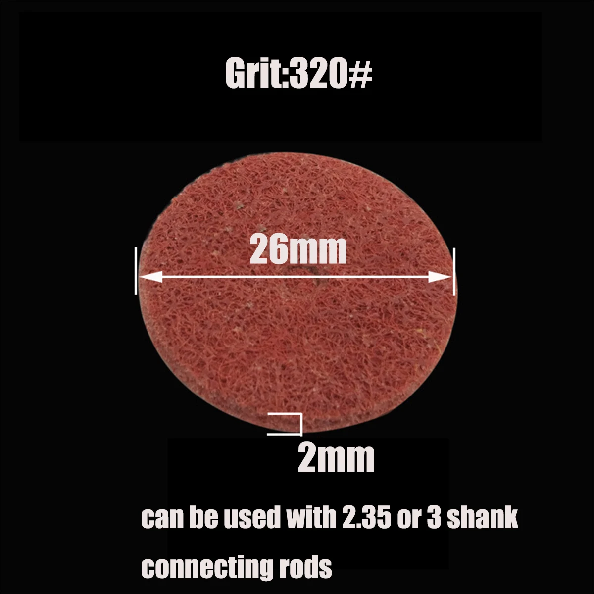 1 Chiếc Grit150-600 # Sợi Nylon Đánh Bóng Bánh Xe Đĩa Mài Bánh Mài Mòn Dụng Cụ Sử Dụng Được Với 2.35/3mm Vỏ Thanh Nối
