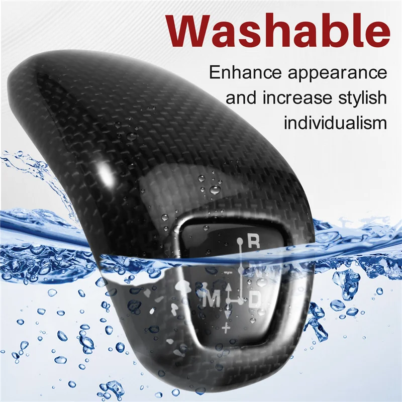 เปลี่ยนคาร์บอนไฟเบอร์รถหัวเกียร์เหมาะสําหรับลูกบิดภายในรถสําหรับ Porsche