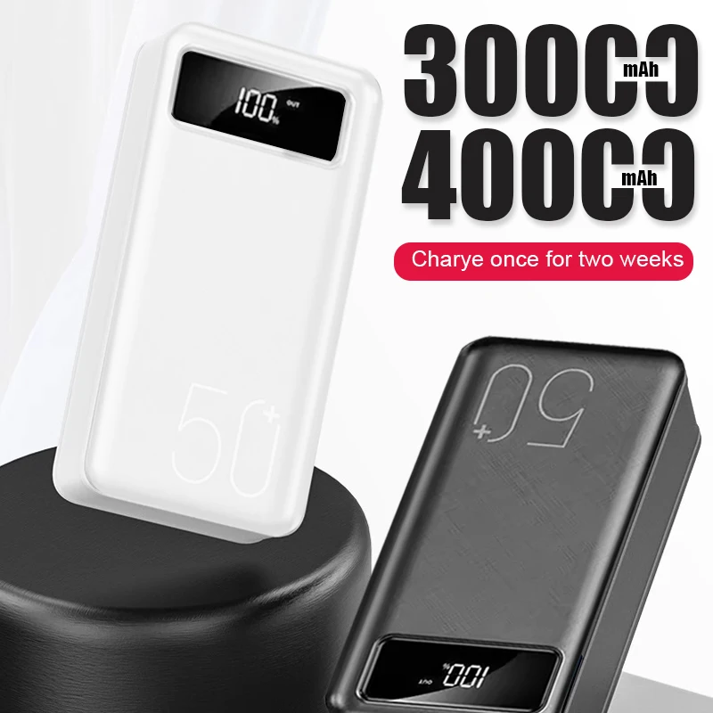 

New Power Bank 30000mAh/40000mAh Portable Charger LED Light Poverbank Powerbank External Battery For iPhone Xiaomi OPPO VIVO