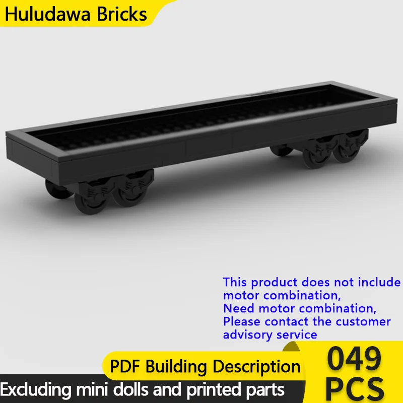 

City Car Model MOC Building Bricks High-Speed Railway Flat Bed Car Modular Technology Children Holiday Gifts Assemble Toys Suit