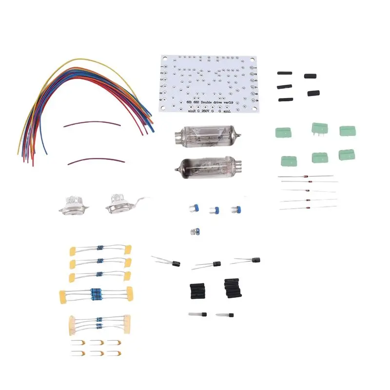 6E2 Cat Eye Tube Indicator Driver Board Kit Dual Channel Fluorescent Level Indicator Drive Amplifier DIY Modification (A)-AA26