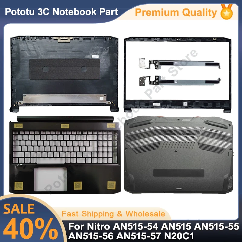 

New Laptop Shell For Nitro AN515-54 AN515-55 AN515-56 AN515-57 N20C1 LCD Back Cover/Front Bezel/Palmrest Upper/Bottom Case/Hinge