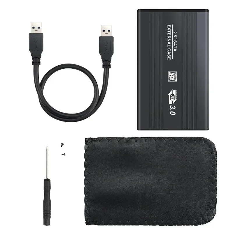 

Портативный внешний чехол для 2,5-дюймового жесткого диска SATA SSD — Plug & Play, сверхтонкий, жесткий диск USB 3.0 для портативных ПК