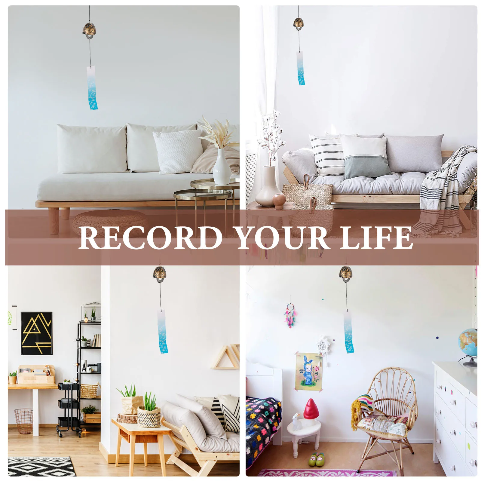 

1Pcs Cast Iron Owl Wind Chime Decorative Pendant Handmade Creative Wind Bell Hanging Home Garden Window Ornament