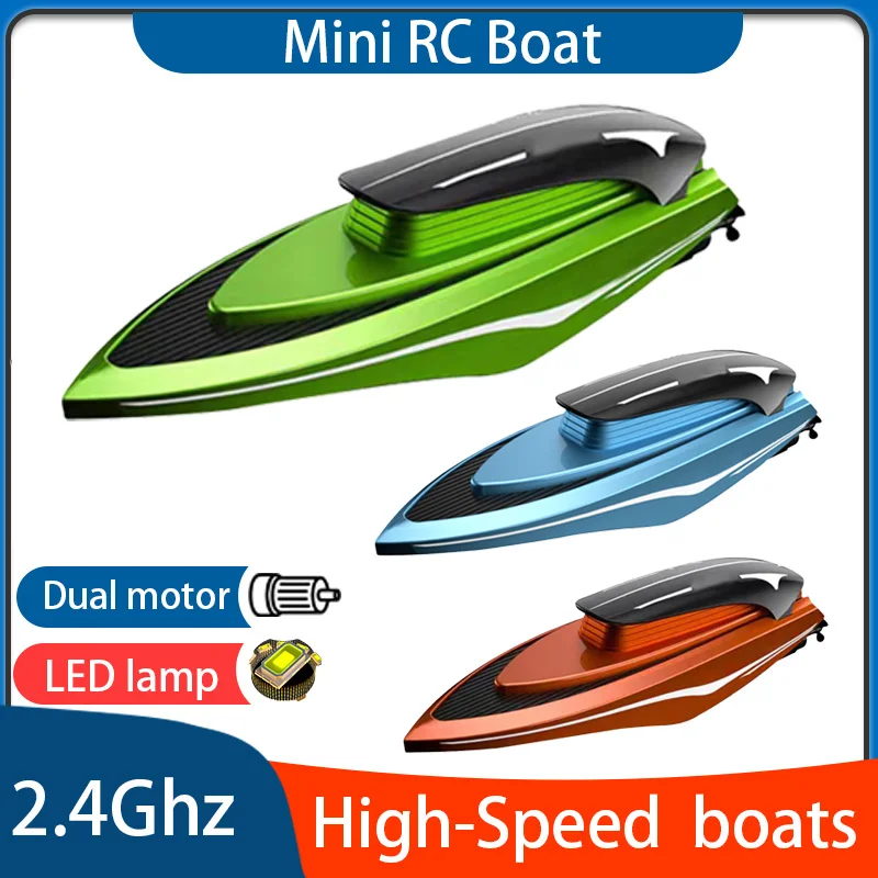 

Mini RC Boats High Speed 2.4GHzHigh-Speed wireless Remote Control Racing Ship Water Speed Boat Children Model Toy for Kids Gifts