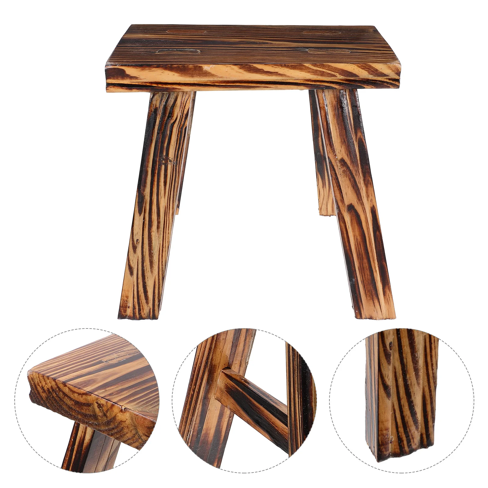 Taburete de madera maciza para adultos, zapatos de madera, cambio de pie pequeño, paso bajo, aula