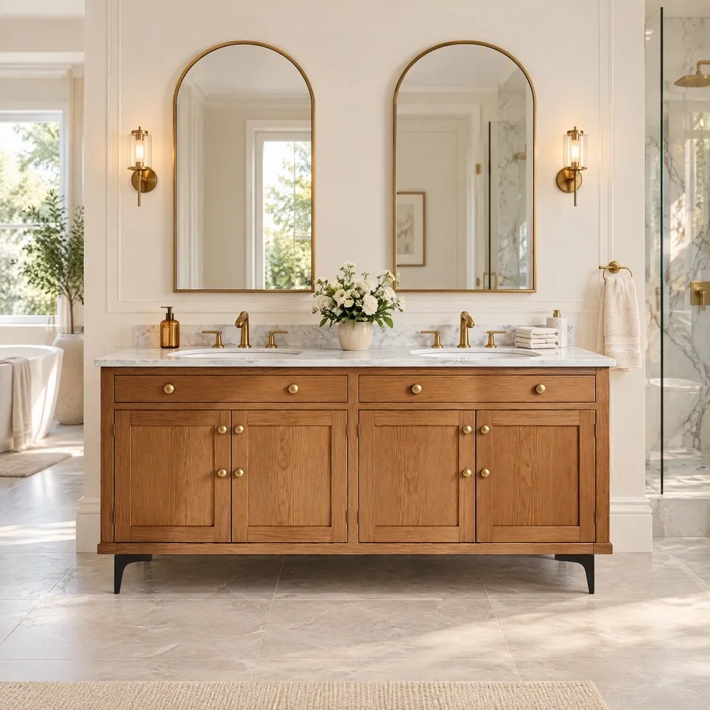 Gold Finish Metal Legs for Dressers and Storage Units Offering Improved Accessibility and Aesthetic Refinement
