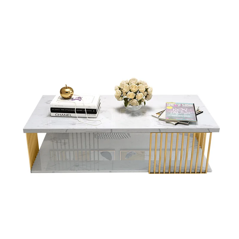 

Internet celebrity rectangular coffee table, home living room reception tea hotel office, marble coffee table