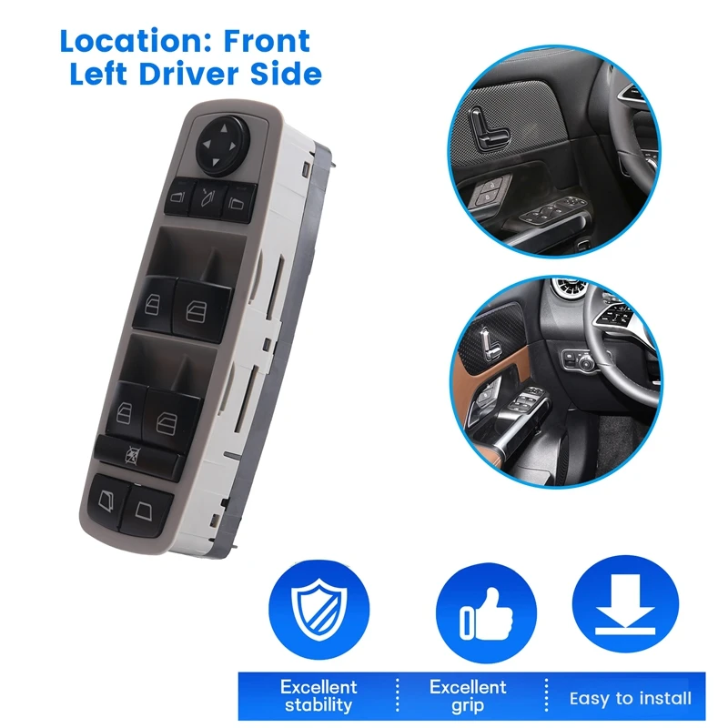 Car Left Electric Window Master Control Switch For Mercedes W164 W251 GL320 R320 R500 R63 A2518300390 2518300390