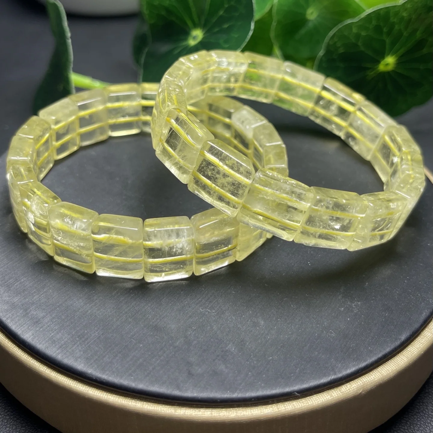 

1 Pc Fengbaowu Natural Citrine Square Bracelet Bangle 10x14MM Rectangle Beads Reiki Healing Stone Jewelry Gift For Women Men