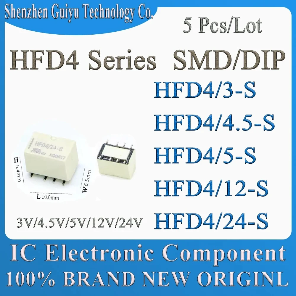 5Pcs/Lot HFD4/3V/4.…
