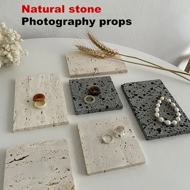 Sztuczny kamień wulkaniczny Kamień naturalny do reklamy sklepu Ig Strzelanie Biżuteria Dekoracja fotograficzna Rekwizyty studyjne fotograficzne