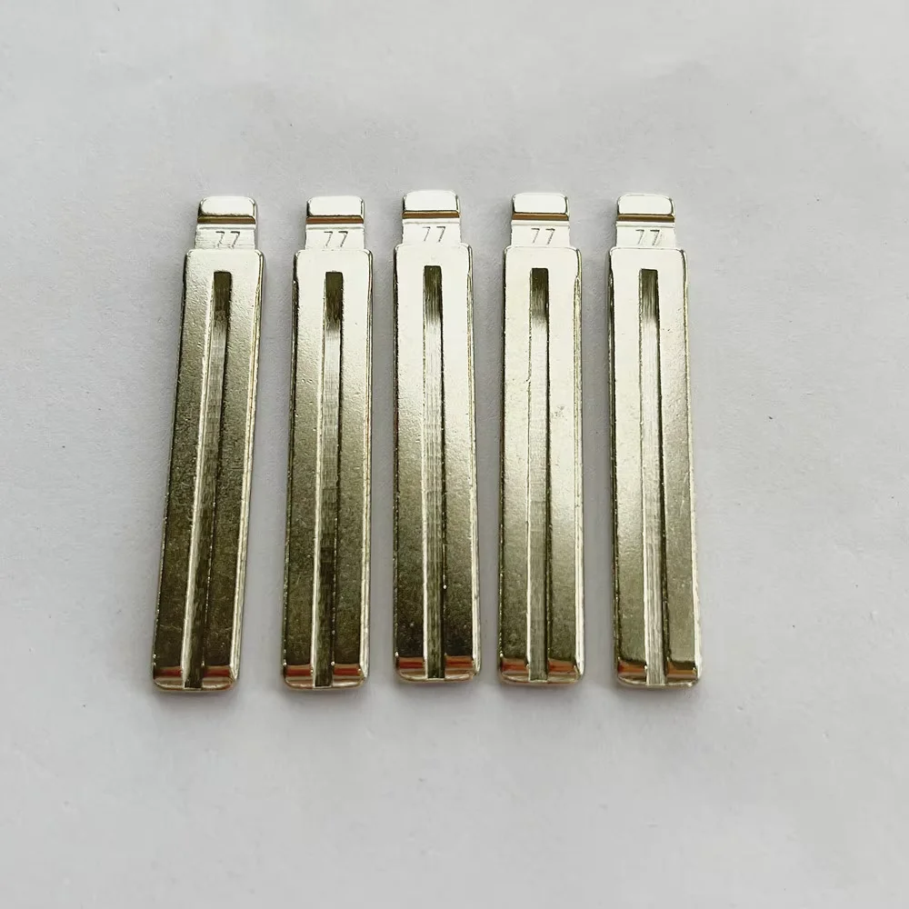 10Pcs #77 HY22 TOY48 Uncut Flip Key Blade Compatible KD VVDI Blank For Toyota Reiz Hyundai IX35 Kia Sorento K5 Remote Key