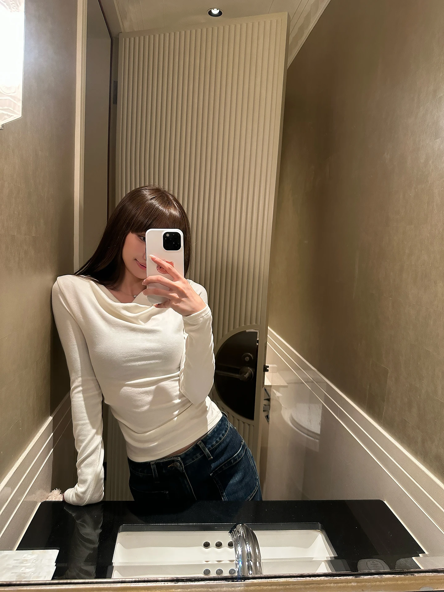 

NOSEMADE Women's Long Sve T-irt oulder Bared Autumn Winter Base irt Casual Sle Slim Fit Design Ne Hanging