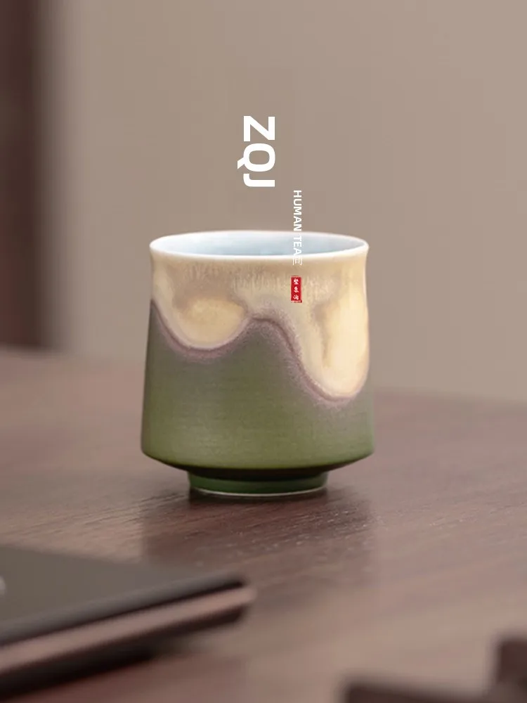 

JOJOS L PD Purple Spring Cerc Tea Cup Set Owner Cup Chinese Sle Dining Utensils Tea Tools Non-Handmade