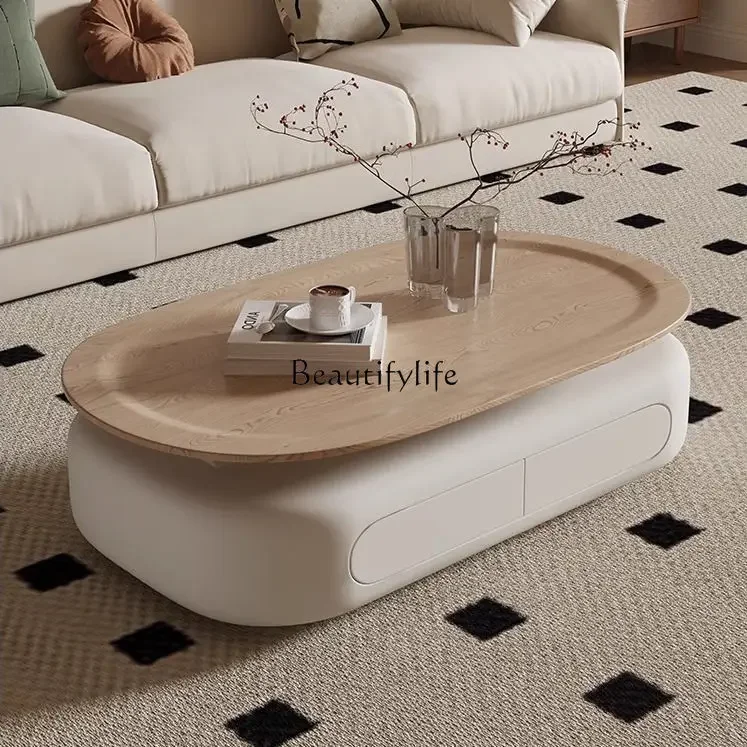 

3Log color oval coffee table living room home creative small apartment simple