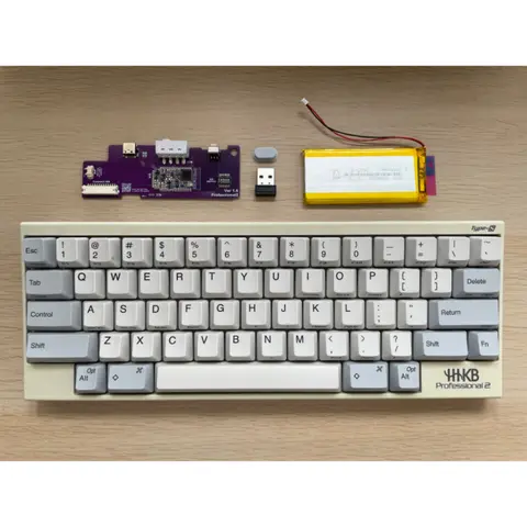 HHKB 트라이 모드 무선 키트 맞춤형 CCapacitive 키보드 유선 Bluetooth 2.4G 무선 제어 배터리 수신기 키트 DIY 게이머