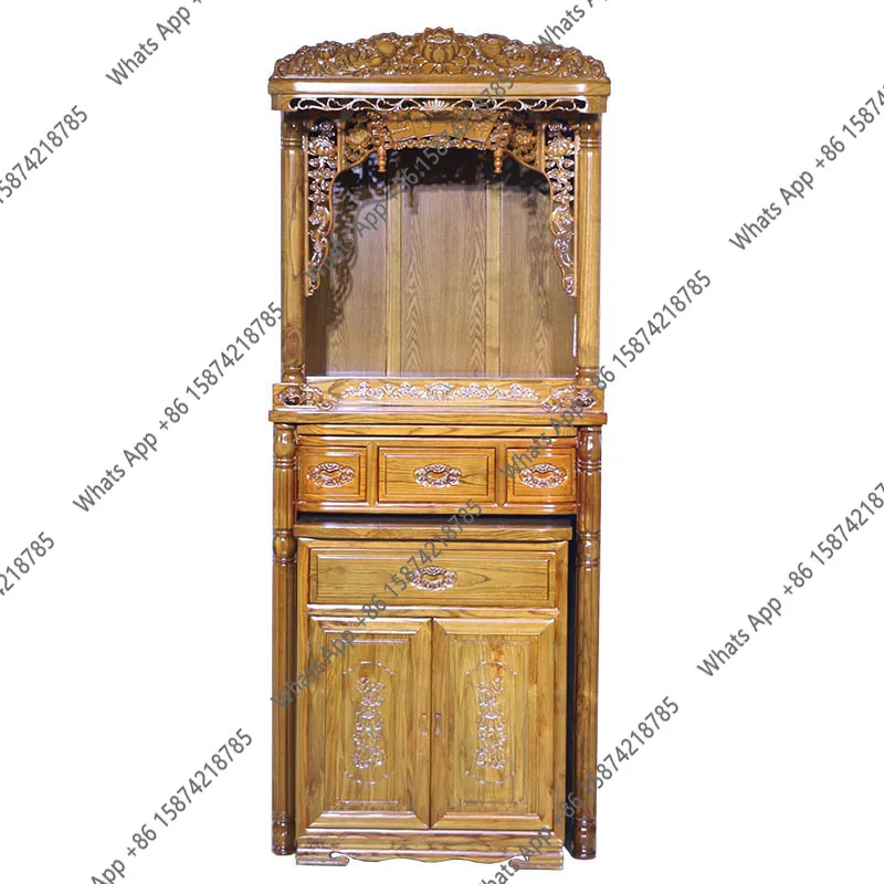 

Buddhist niche Buddhist cabinet offering table for Taixianjia offering cabinet household ancestor incense table
