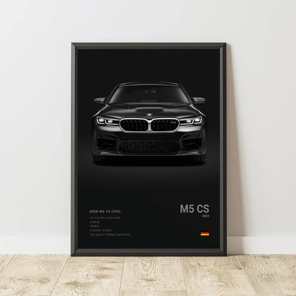 Famous Cars M5 918 GT3, Wall Art, G63 STO SLS Mural, HD Canvas Print Poster, Home Living Room, Room Decorative Painting