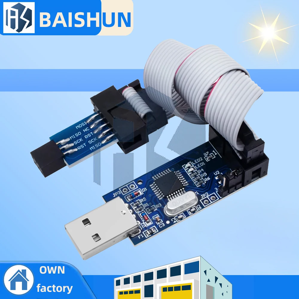 1 قطعة/5 قطعة USBASP USBISP AVR مبرمج USB ISP USB ASP ATMEGA8 ATMEGA128 دعم Win7 64 skt500