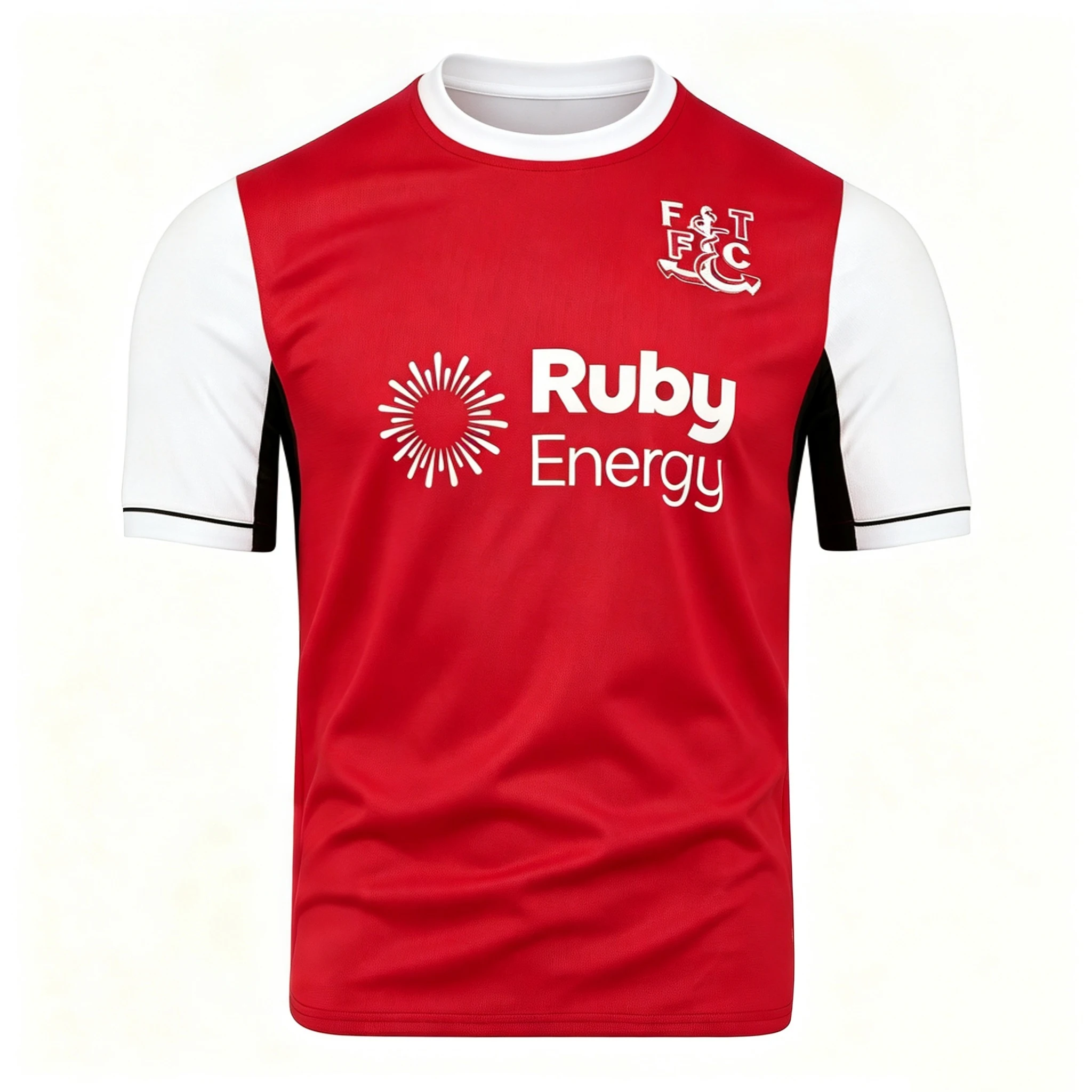 2026 Fleetwood Town 3D-Druck Fußballtrikot Herren Sommer Schnelltrocknendes Kurzarm-T-Shirt Familien-Partnerlook – Detail 3
