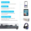 レコードターンテーブル レコードプレーヤー 内蔵スピーカー ヴィンテージ蓄音機 3スピード BT5.0 AUX入力 3.5mm出力 レトロレコードプレーヤー 2