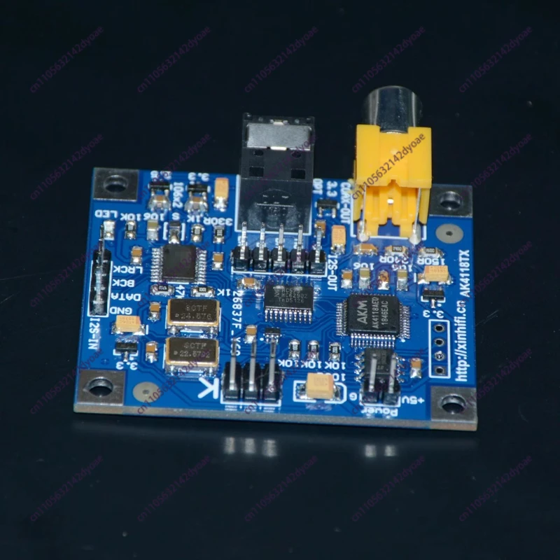 AK418-TX I2S Signal to Coaxial Fiber with I2S Signal Output Supports 24 192