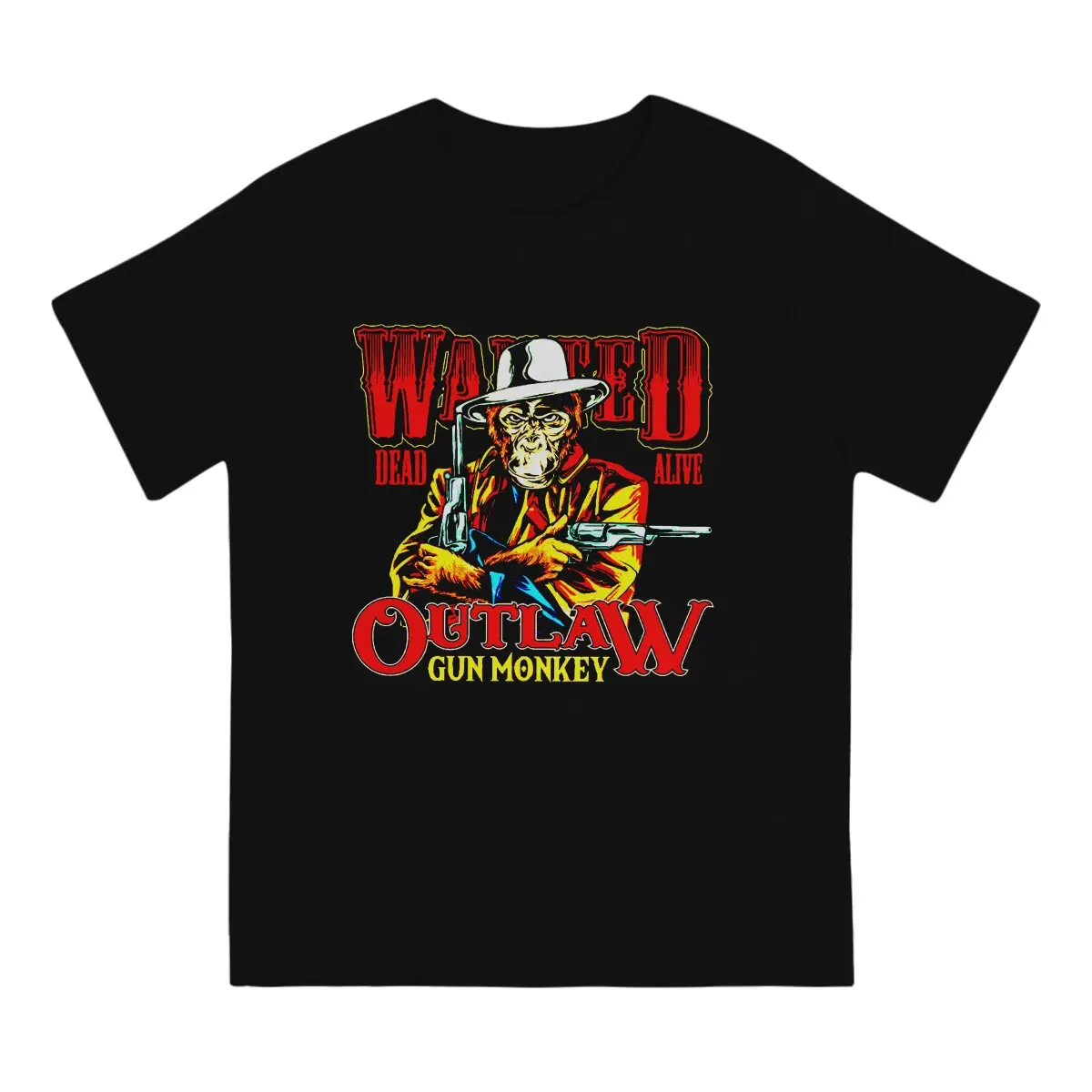 Outlaw Monkey Wales Man's TShirt The Outlaw Josey Wales O Neck Tops Fabric T Shirt Funny High Quality Birthday Gifts