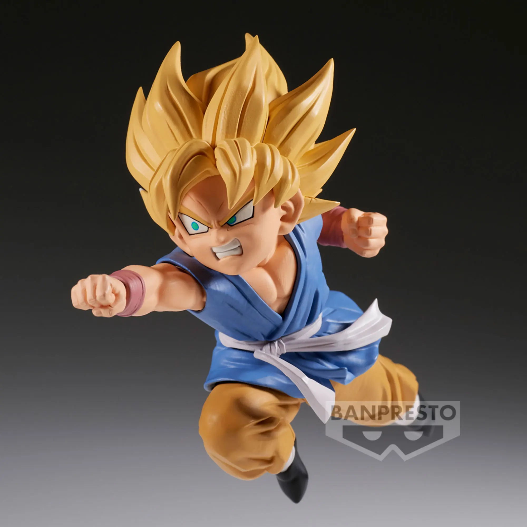 W magazynie Oryginalne anime DRAGON BALL GT MATCH MAKERS SUPER SAIYAN SON GOKU (VS SUPER ANDROID 17) Zabawki PVC Figurka akcji Bandai 9 cm